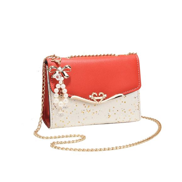 Elegant Shoulder Bag Pu Leather Handbag Sequin Crossbody Bag :[ - Picture 1 of 9